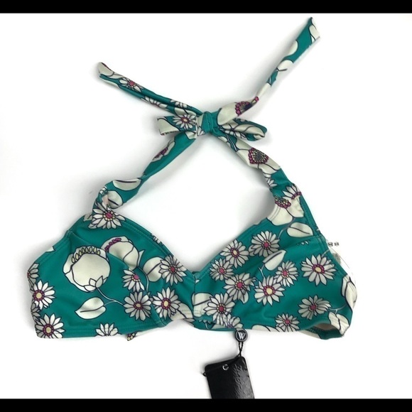 Wildfox Flower Power Swimsuit Top XS - Picture 1 of 6